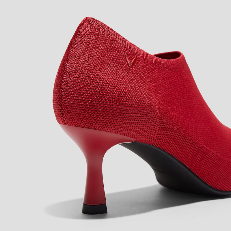 Pointed-Toe Mid Heels (Alana), RUBY  RED, EU35 | VIVAIA