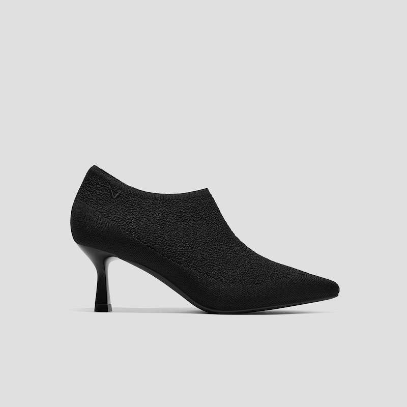 Pointed-Toe Mid Heels (Alana), BLACK JACQUARD, EU39 | VIVAIA