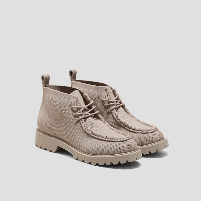 Round-Toe Lug Sole Ankle Boots (Francis)