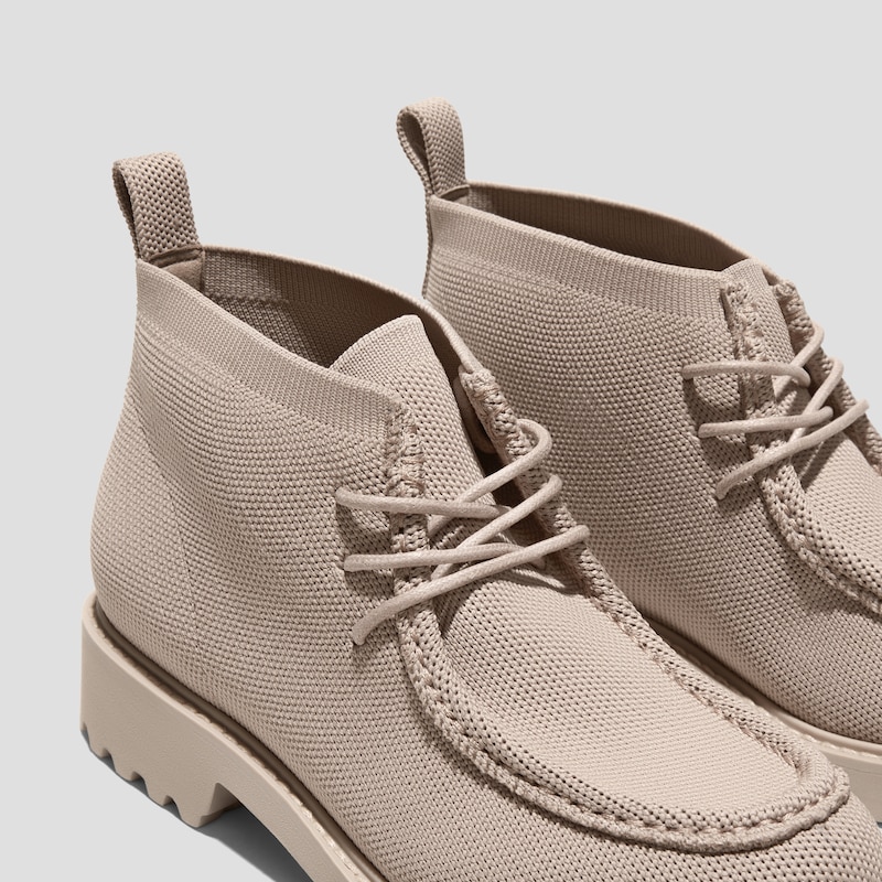 Round-Toe Lug Sole Ankle Boots (Francis), WARM TAUPE, EU39 | VIVAIA