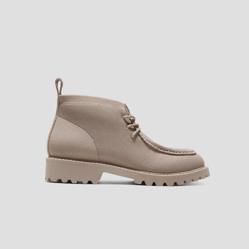 Round-Toe Lug Sole Ankle Boots (Francis), WARM TAUPE, EU39 | VIVAIA