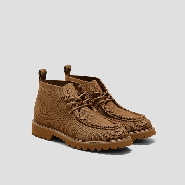 Round-Toe Lug Sole Ankle Boots (Francis)