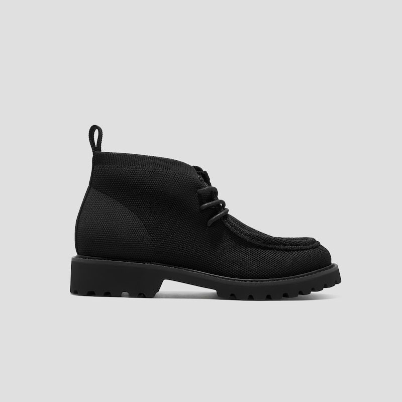 Round-Toe Lug Sole Ankle Boots (Francis), Black, EU38 | VIVAIA