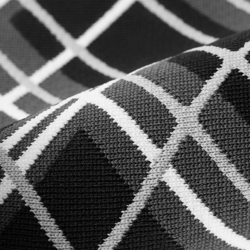 Knitted Sleeve Leg Warmers, BLACK WHITE LINED PLAID, EU35-36.5 | VIVAIA