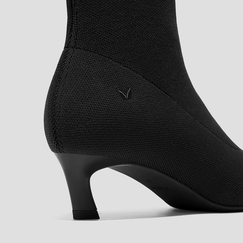 2-in-1 Detachable Mid Heel Boots (Rita), Black, EU35 | VIVAIA