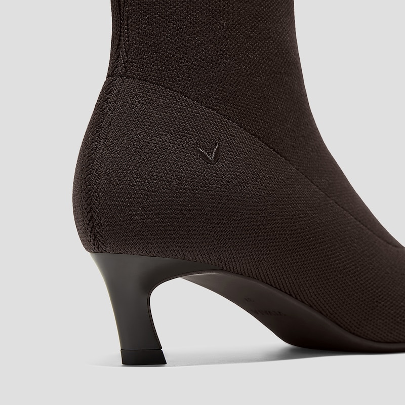 2-in-1 Detachable Mid Heel Boots (Rita), DARK CHOCOLATE, EU37 | VIVAIA