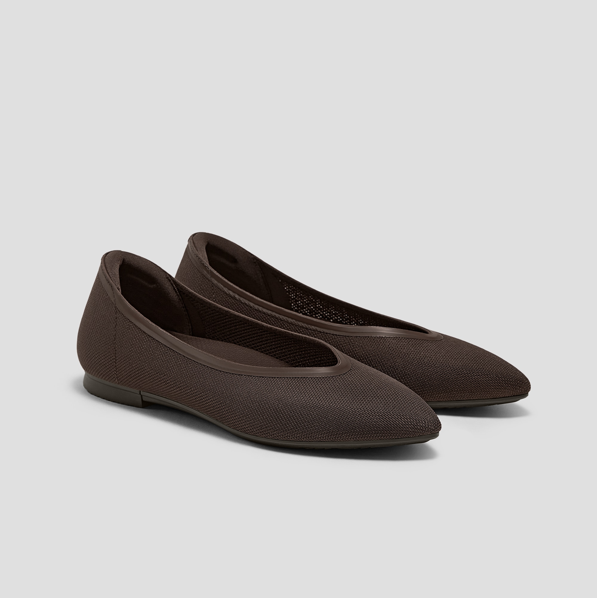 Pointed-Toe Dual-Cushion City Flats (Ecostitch™️ Flat Pro