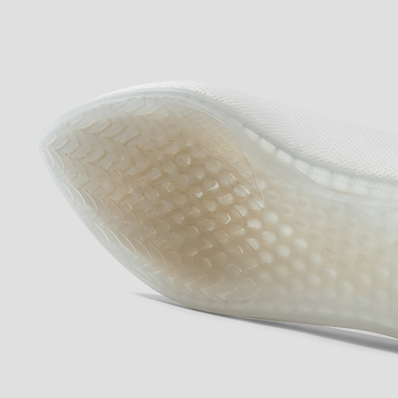 Pointed-Toe Dual-Cushion City Flats (Ecostitch™️ Flat Pro), White, EU37.5 | VIVAIA