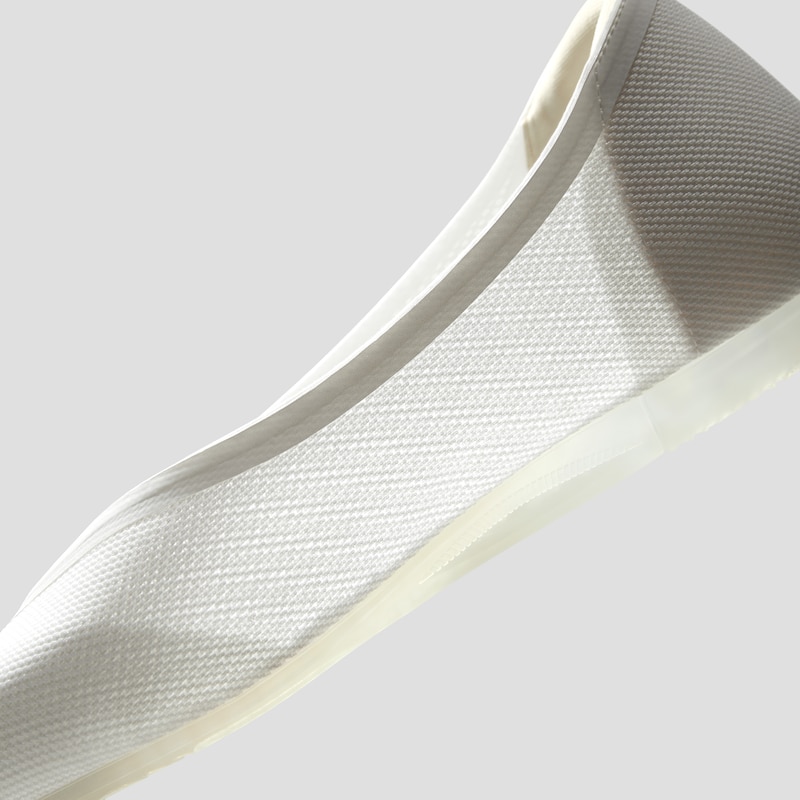 Pointed-Toe Dual-Cushion City Flats (Ecostitch™️ Flat Pro), White, EU37.5 | VIVAIA