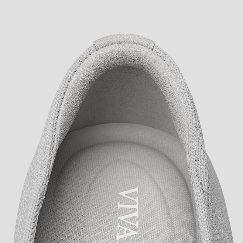 Round-Toe Embroidered Loafers (Audrey), OYSTER RICH GREY - MOO CAT, EU39 | VIVAIA