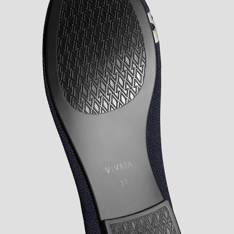 Round-Toe Embroidered Loafers (Audrey), NAVY - DALMATIAN, EU39 | VIVAIA