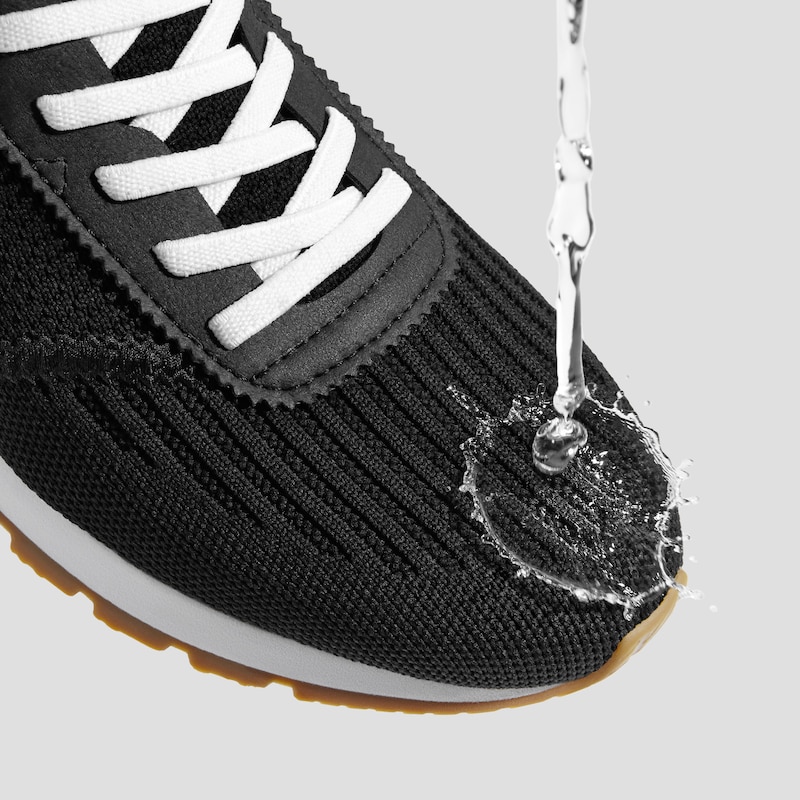 Mix-Texture Slip-On Sneakers (Astra), Black, EU35 | VIVAIA