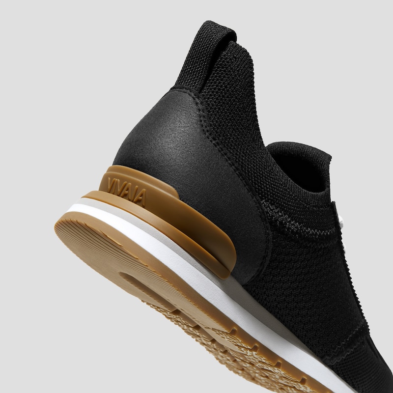 Mix-Texture Slip-On Sneakers (Astra), Black, EU35 | VIVAIA