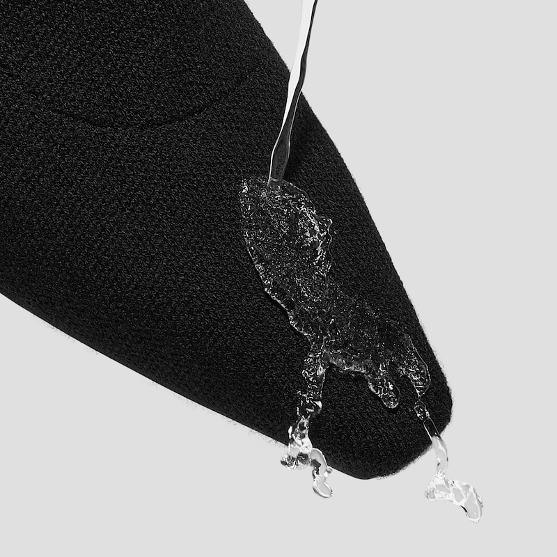 Mini Square-Toe Slouchy Knee-High Kitten Heel Boots (Rumi), BLACK WOOL, EU35 | VIVAIA