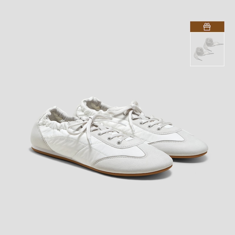 Jogger Re-Nylon Sneakerina (Yancy), WHITE SMOKEY GREY, EU38 | VIVAIA