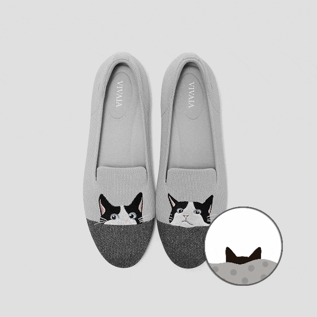 Round-Toe Embroidered Loafers (Audrey)