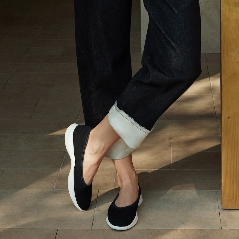 Walker Pro Hybrid Ballet Flats (Izabel), BLACK, EU37.5 | VIVAIA