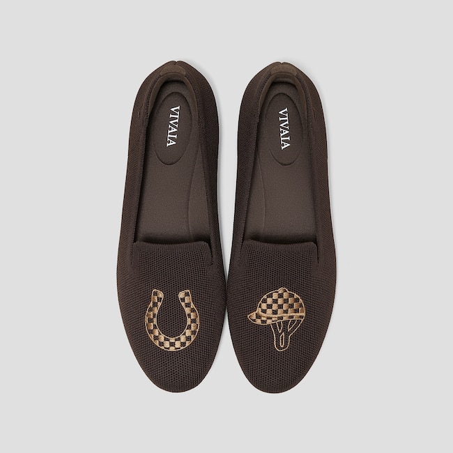 Round-Toe Embroidered Loafers (Audrey)