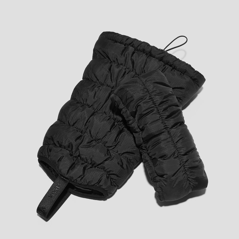 PufferTherm Leg Warmers, BLACK WATER RPT, ONE-SIZE | VIVAIA