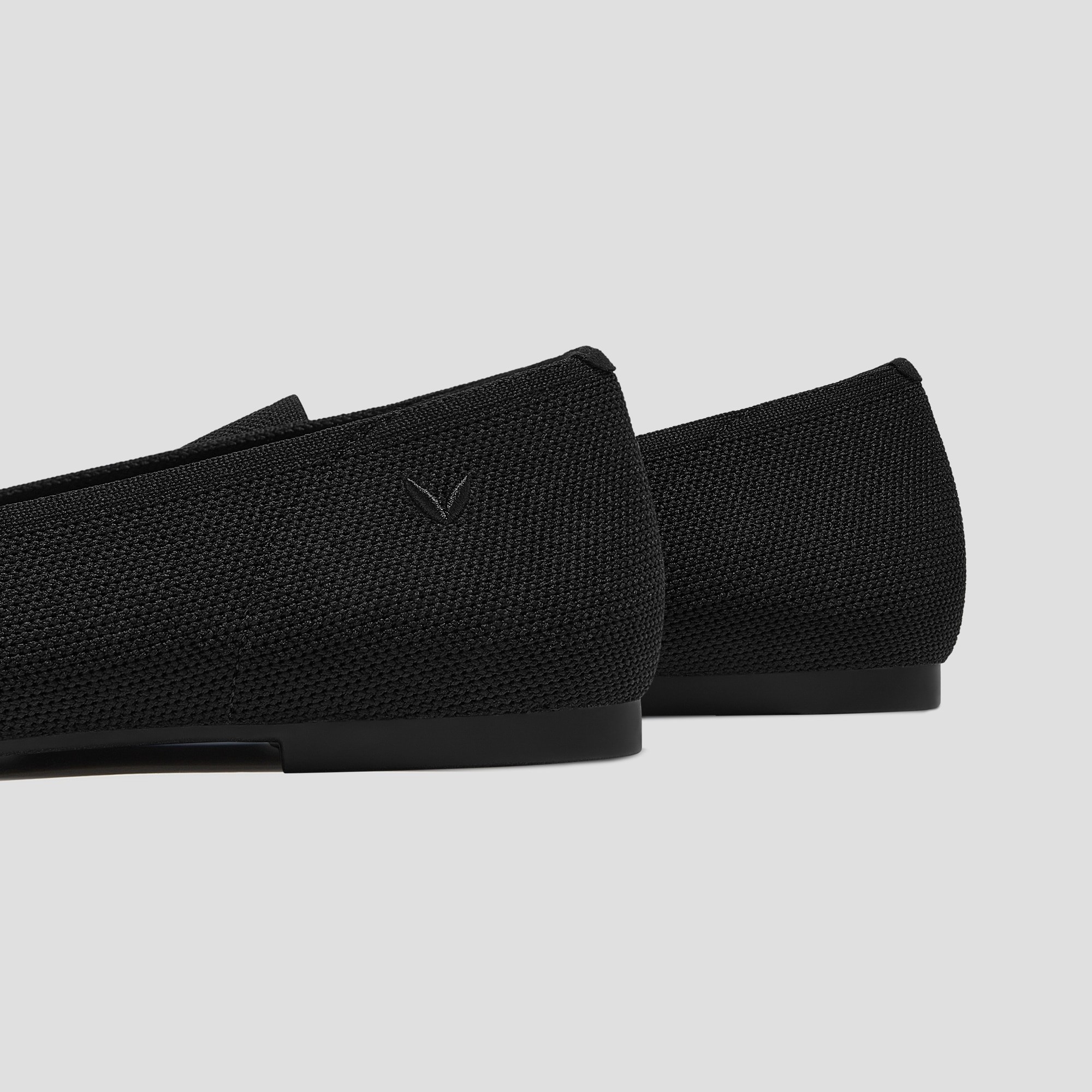 Round-Toe Embroidered Loafers (Audrey), BLACK - GINGERBREAD MAN