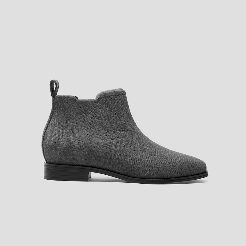 Square-Toe Slip-On Chelsea Boots-Winter Limited Edition (Ryan Slip-On), RICH GREY WOOL WATER RPT, EU35 | VIVAIA