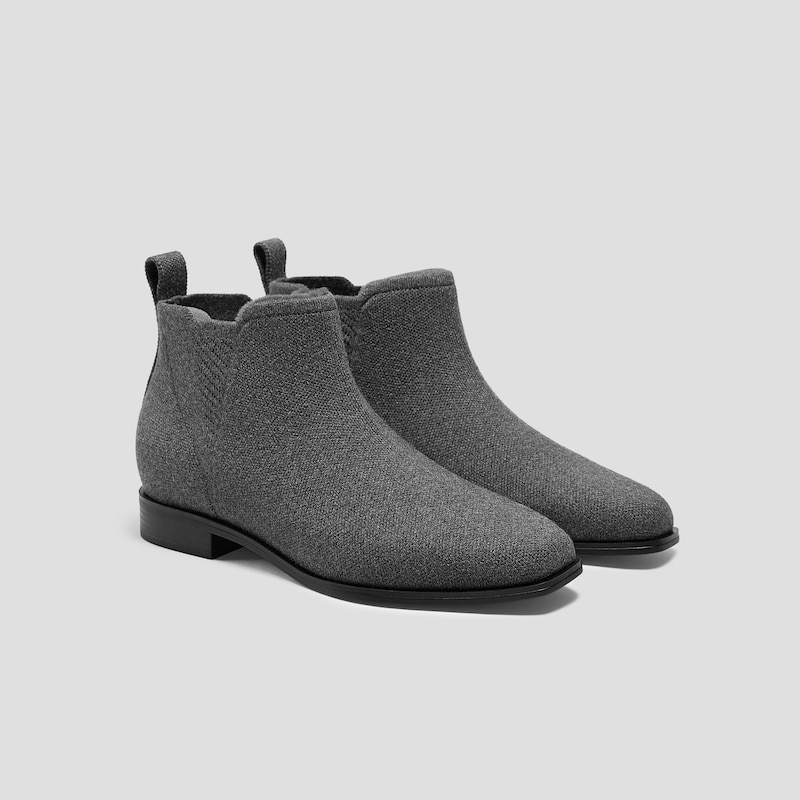 Square-Toe Slip-On Chelsea Boots-Winter Limited Edition (Ryan Slip-On), RICH GREY WOOL WATER RPT, EU35 | VIVAIA