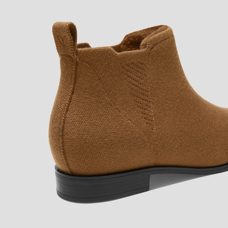 Square-Toe Slip-On Chelsea Boots-Winter Limited Edition (Ryan Slip-On), CARAMEL WOOL WATER RPT, EU39 | VIVAIA