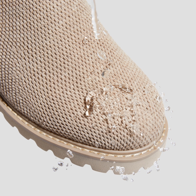 Round-Toe Stretchy Wool Knee-High Boots (Filipa), WARM TAUPE, EU35 | VIVAIA