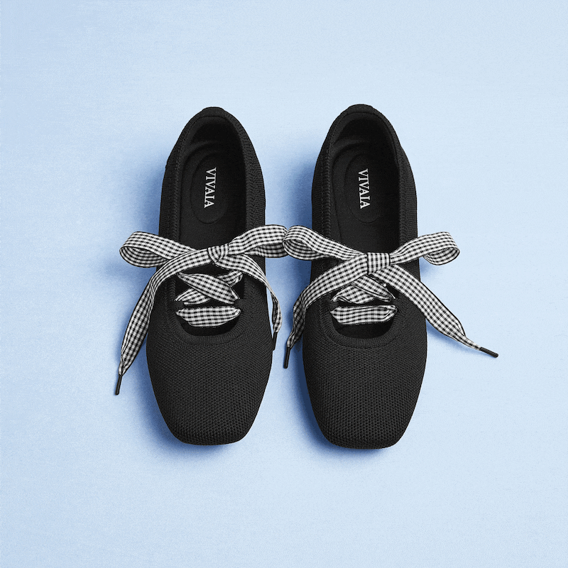 ビバイア39 Square-Toe Lace Up Mary-Jane (Miley), Black, EU39 | VIVAIA