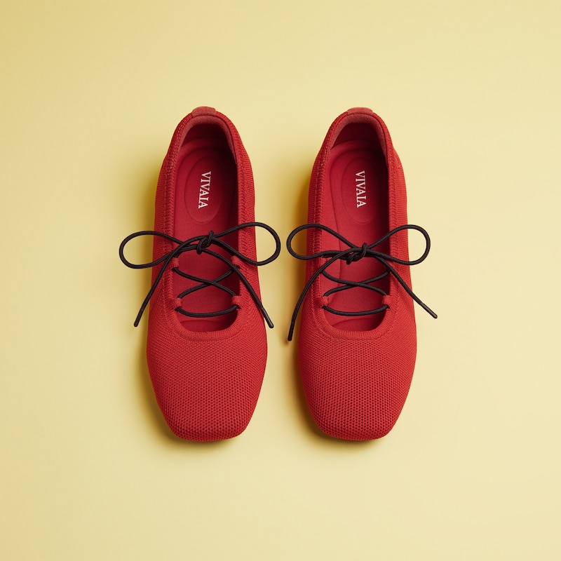 3 Laces Included Square-Toe Lace-Up Mary Janes (Miley), RUBY  RED, EU36 | VIVAIA
