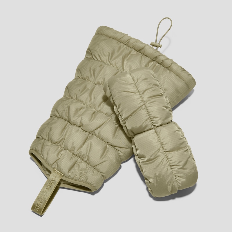 PufferTherm Leg Warmers, CARDAMOM WATER RPT, ONE-SIZE | VIVAIA