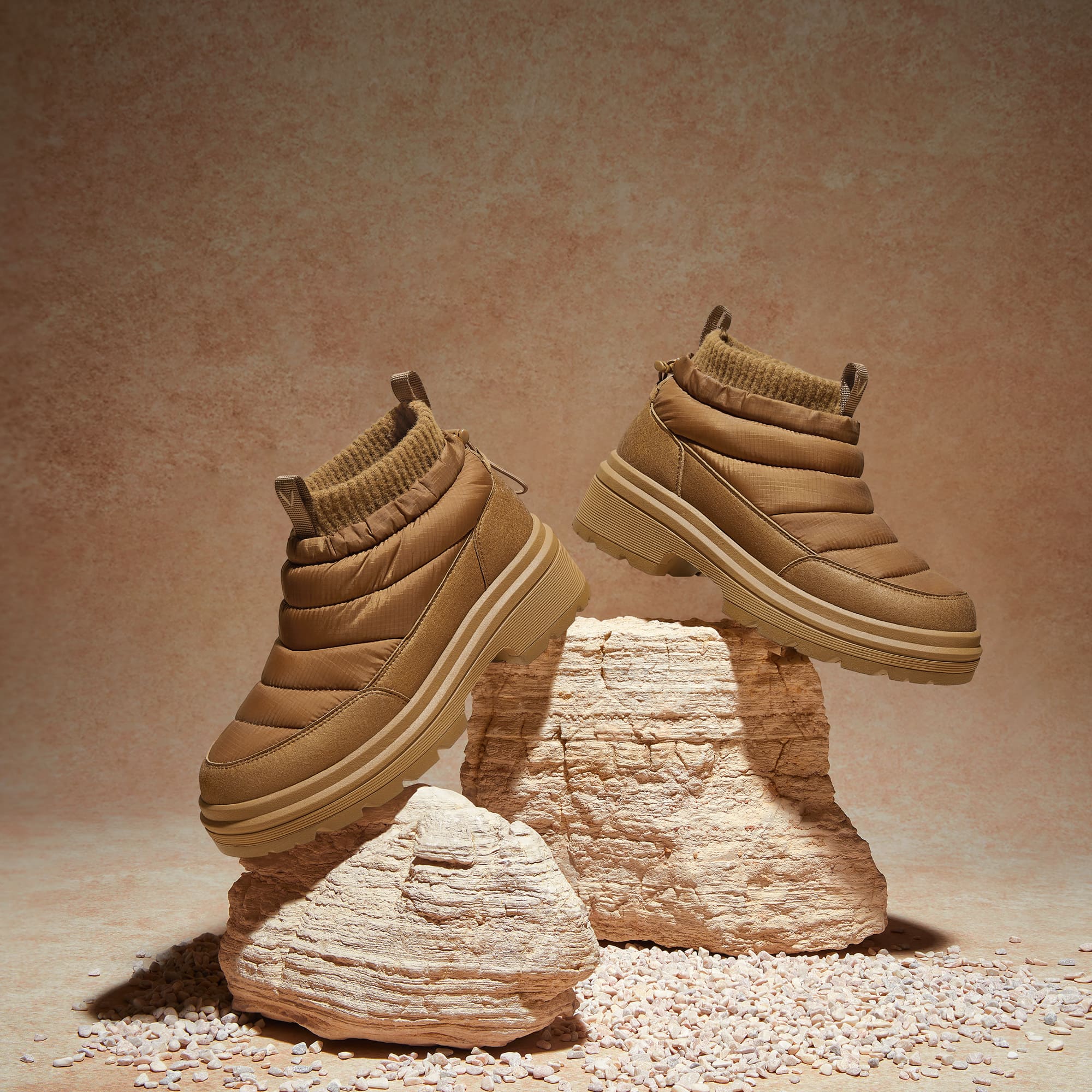 Waterproof PufferTherm Warm Boots (Tyler), CHESTNUT, EU35 | VIVAIA