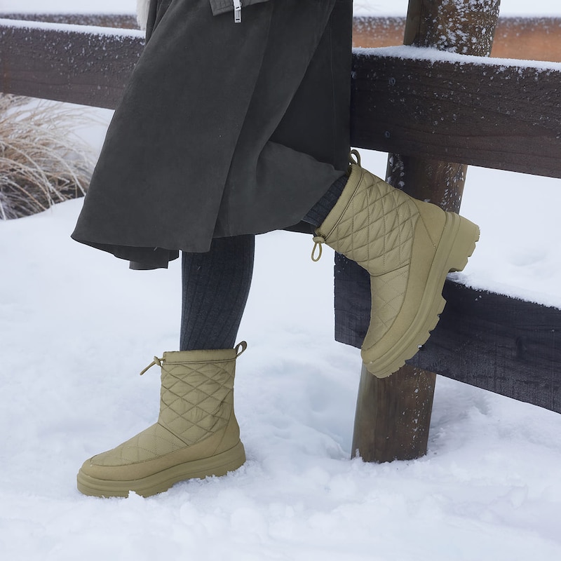 Quilted Waterproof PufferTherm Warm Boots (Theo), CARDAMOM WATER PRF, EU38 | VIVAIA