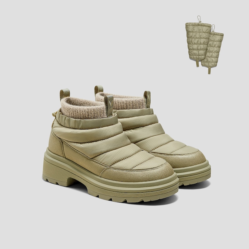 2-in-1 Detachable PufferTherm Warm Boots, CARDAMOM, EU40 | VIVAIA
