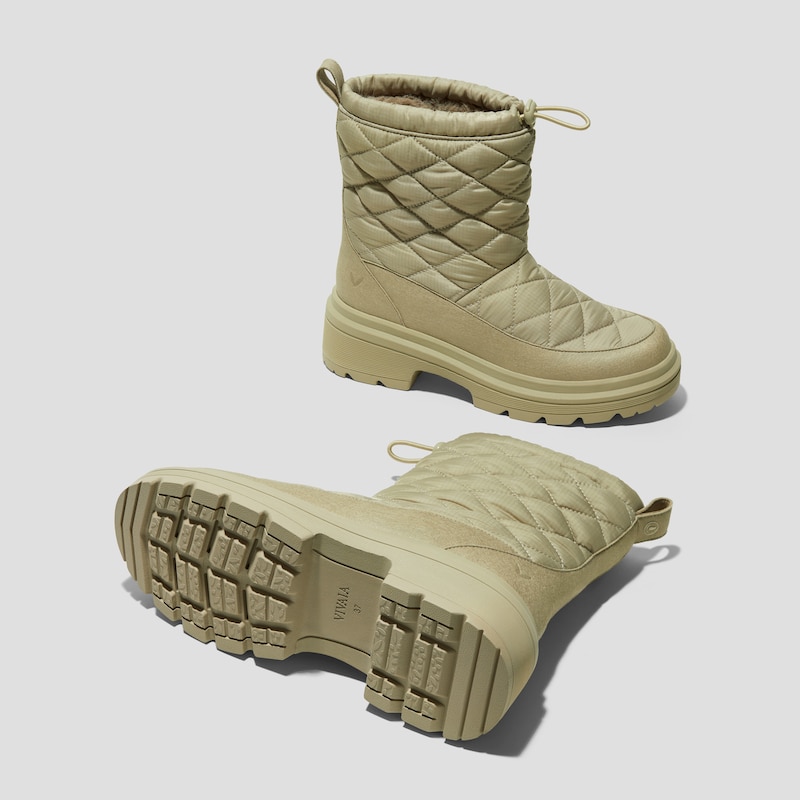 Quilted Waterproof PufferTherm Warm Boots (Theo), CARDAMOM WATER PRF, EU38 | VIVAIA