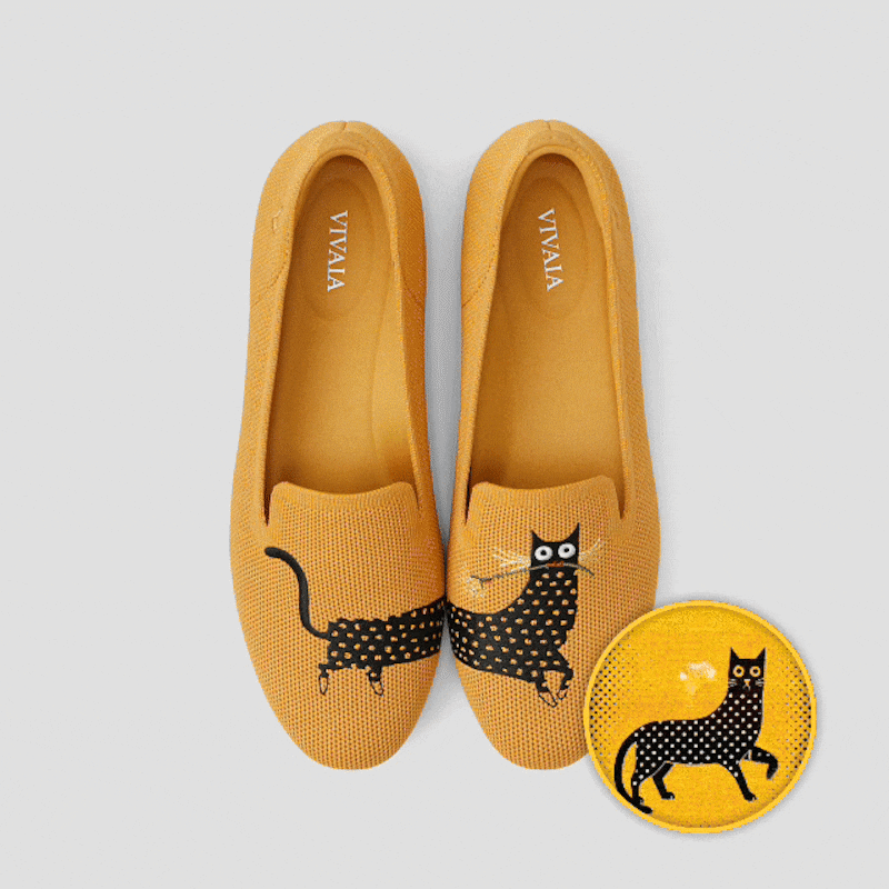 Round-Toe Embroidered Loafers (Audrey), CAT, EU43 | VIVAIA