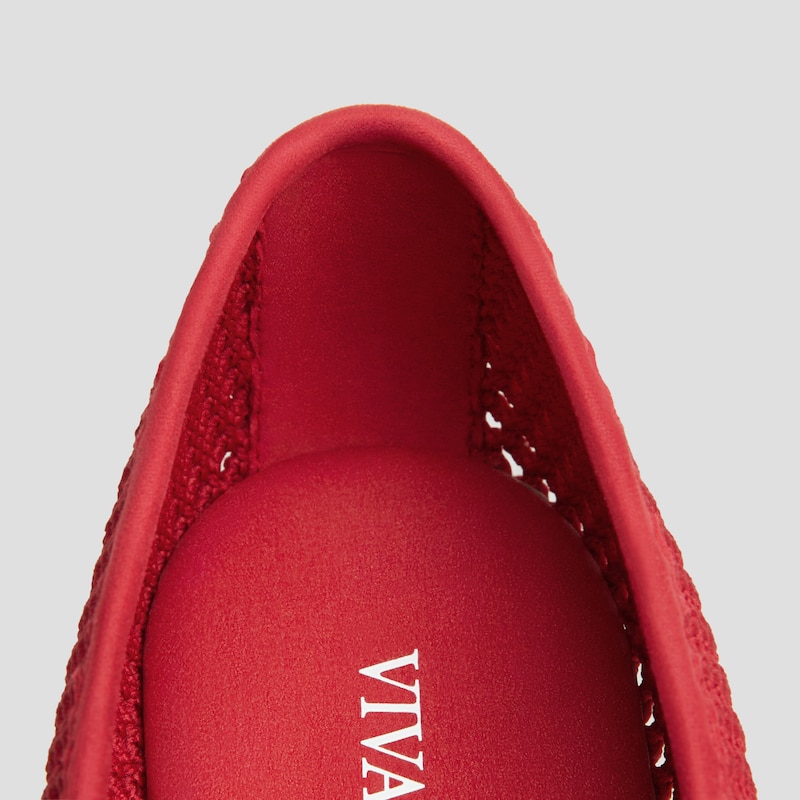 Almond-toe Mary-Jane AdaptAll™（Nelly), RUBY RED MESH, EU35 | VIVAIA