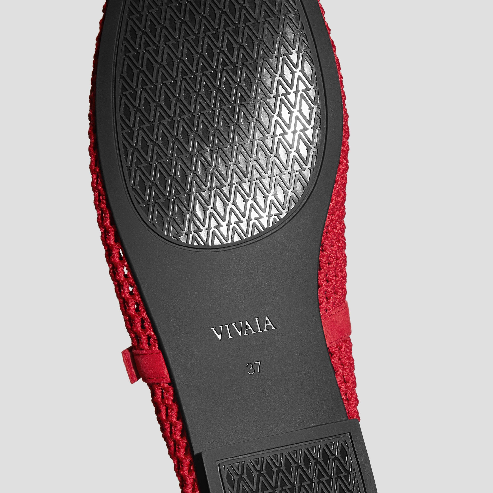 Almond-toe Mary Janes (Nelly), RUBY RED MESH, EU37.5 | VIVAIA