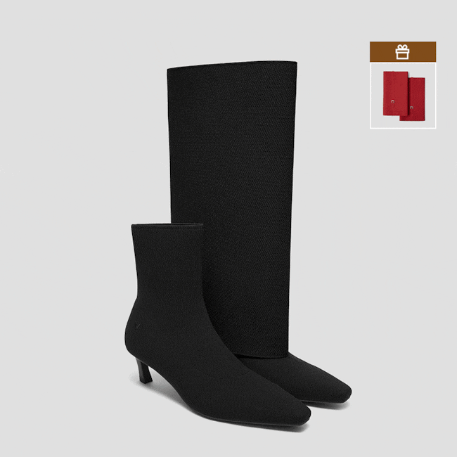 2-in-1 Detachable Mid Heel Boots (Rita)