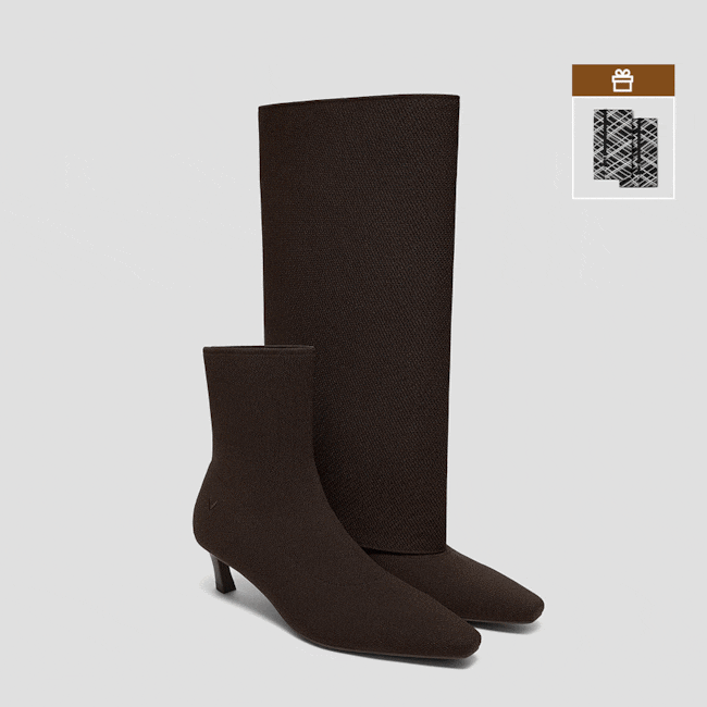 2-in-1 Detachable Mid Heel Boots (Rita)