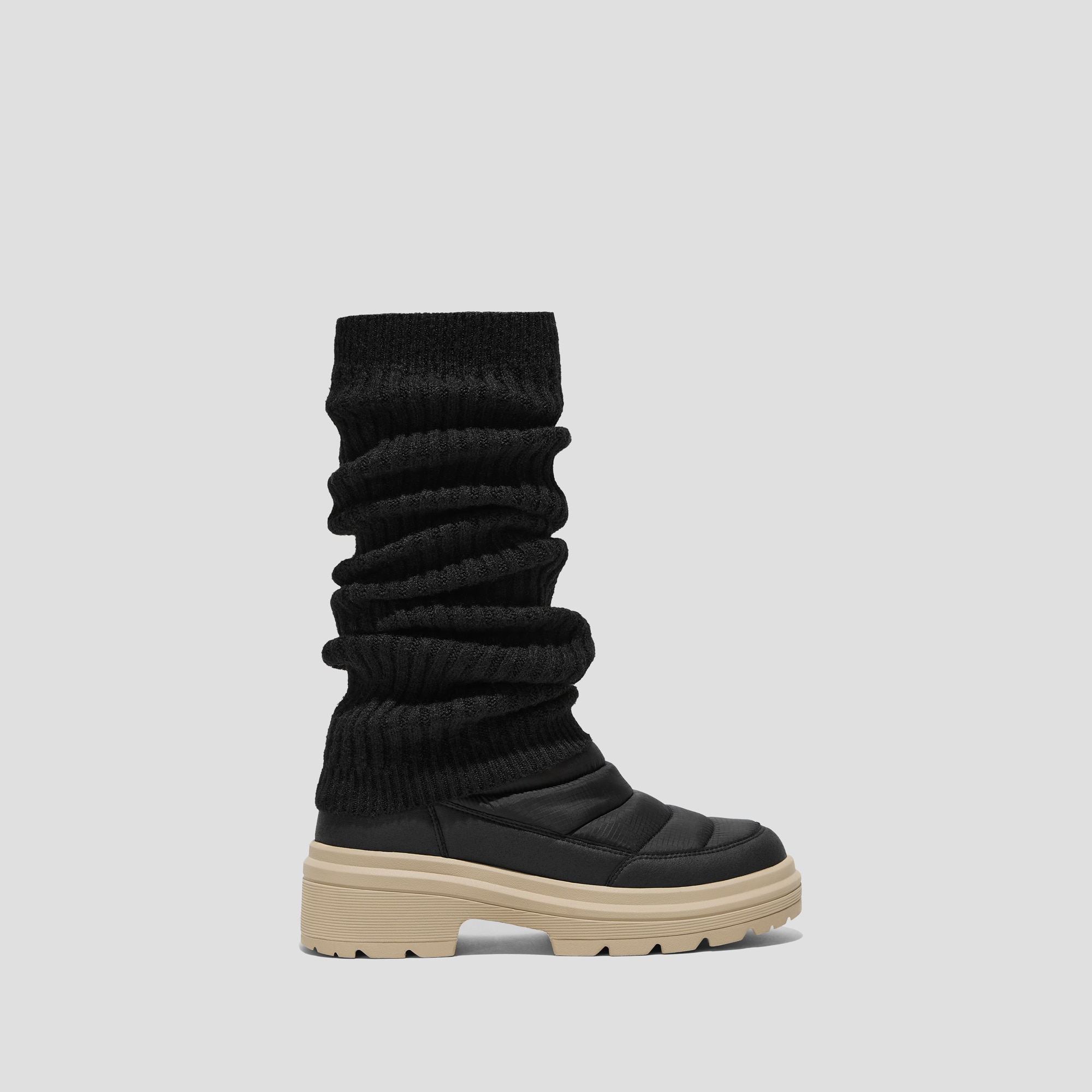 Waterproof PufferTherm Warm Boots (Tyler), BLACK/DESERT, EU39 | VIVAIA