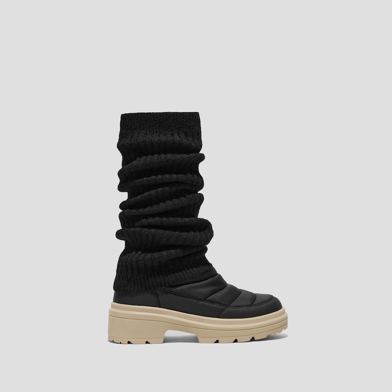 Waterproof PufferTherm Warm Boots (Tyler), BLACK/DESERT, EU35 | VIVAIA