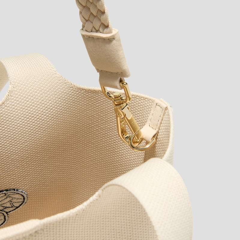 The Mini Tote (Anita), cream ivory bee happy, one-size | VIVAIA