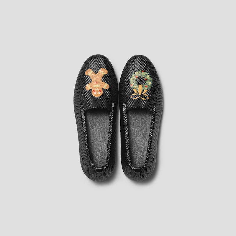 Audrey Fridge Magnet, black - gingerbread man, one-size | VIVAIA