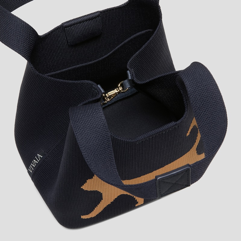 The Mini Tote (Anita), navy cat, one-size | VIVAIA