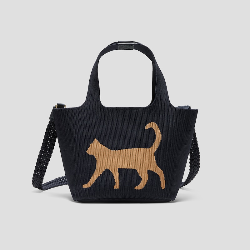 The Mini Tote (Anita), navy cat, one-size | VIVAIA