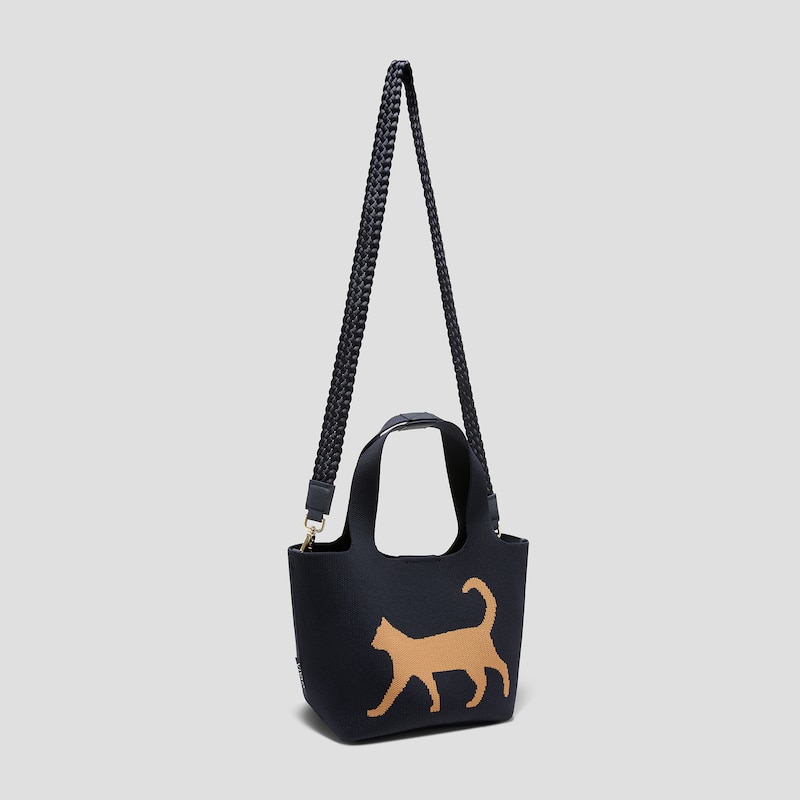 The Mini Tote (Anita), navy cat, one-size | VIVAIA