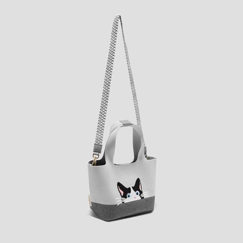 The Mini Tote (Anita), OYSTER GREY/RICH GREY - MOO CAT, one-size | VIVAIA