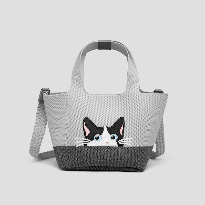 The Mini Tote (Anita), OYSTER GREY/RICH GREY - MOO CAT, one-size | VIVAIA
