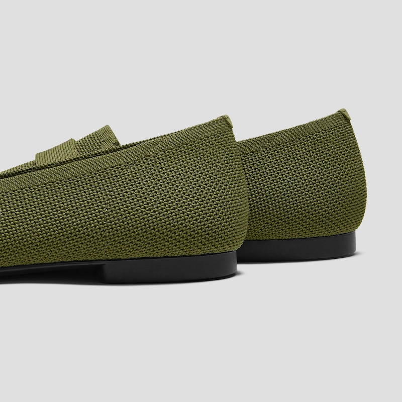 Square-Toe Icon Loafers (Silvie), TUSCANY OASIS GREEN, EU35 | VIVAIA